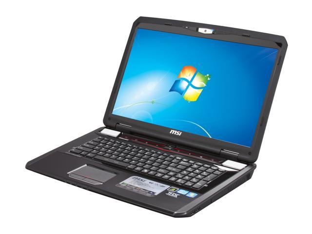 MSI Laptop GT Series GT780DX 406US Intel Core i7 2670QM (2.20 GHz) 12 GB Memory 750 GB HDD NVIDIA GeForce GTX 570M 17.3" Windows 7 Home Premium 64 Bit