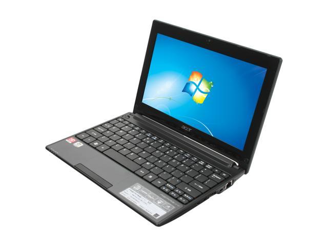 Acer Aspire One AO522 BZ897 Diamond Black AMD Dual Core Processor C 50 (1.00 GHz) 10.1" 1GB Memory 250GB HDD Netbook