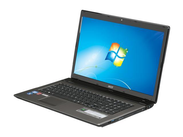 Acer Laptop Aspire AS7750G 9657 Intel Core i7 2630QM (2.00 GHz) 6 GB Memory 750 GB HDD AMD Radeon HD 6650M 17.3" Windows 7 Home Premium 64 bit