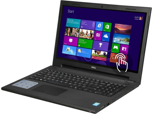 Refurbished DELL Laptop Inspiron 15 i3543 2000BLK Intel Core i3 5005U (2.0 GHz) 4 GB Memory 500 GB HDD Intel HD Graphics 5500 15.6" Touchscreen Windows 8.1 64 Bit