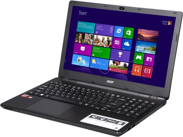 Acer Laptop Aspire E5 521 89GN AMD A8 Series A8 6410 (2.00 GHz) 6 GB DDR3L Memory 1 TB HDD AMD Radeon R5 Series 15.6" Windows 8.1 64 Bit