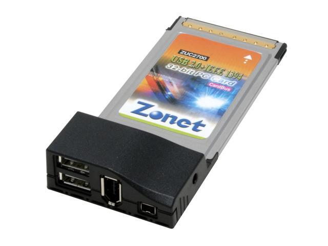 Zonet ZUC2700 USB / IEEE 1394 PCMCIA Card