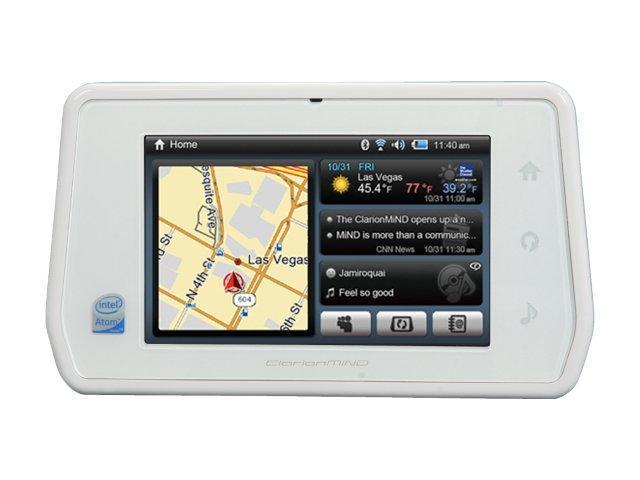 ClarionMind 4.8" Mobile Internet GPS Navigation Wht