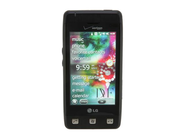 Open Box LG Fathom VS750 256MB RAM, 512 MB ROM Black Unlocked Cell Phone 3.2"