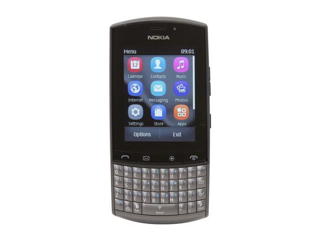 Open Box Nokia Asha 303 170 MB (100 MB user available), 256 MB ROM, 128 MB RAM Graphite Unlocked GSM QWERTY Smart Phone w/ Wi Fi / 3 MP Camera / 2.6" Touchscreen 2.6"