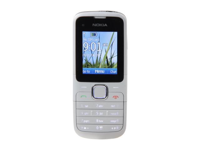 Nokia C1 01 Warm Gray Unlocked GSM Bar Phone / Camera / Bluetooth / Music / 1.8" Display (C1 01) 