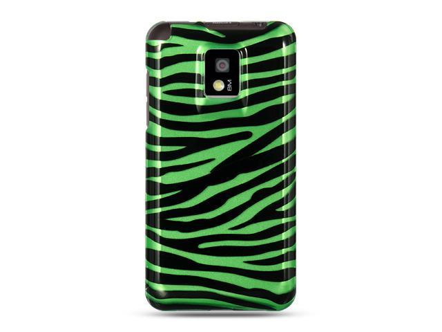LG G2x/LG Optimus 2x Green Zebra Design Crystal Case