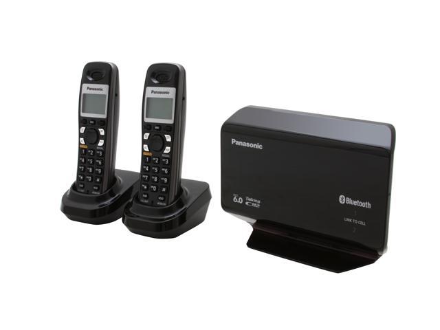 Panasonic KX TH1212B 1.9 GHz DECT 6.0 2X Handsets Link to Cell Expandable Bluetooth Enabled Phone System