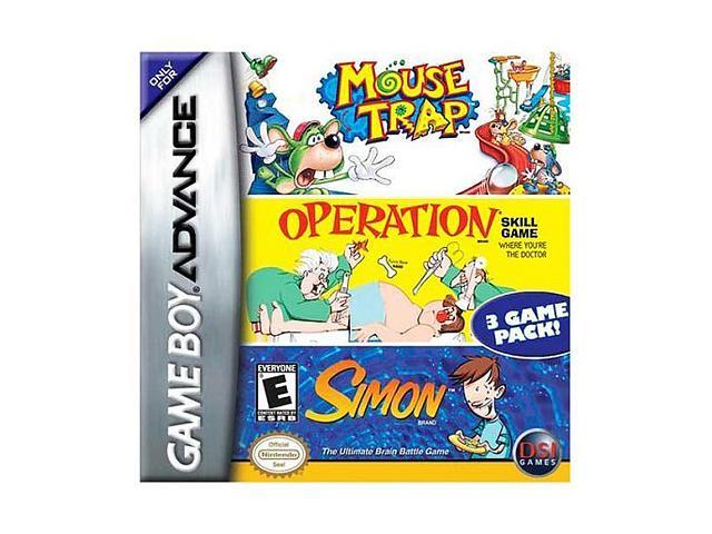 Mouse Trap/Operation/Simon GameBoy Advance Game DSI GAMES