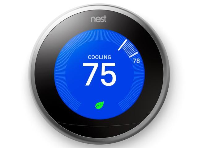 Nest Learning Thermostat 3rd Generation, Stainless Steel, Works with Google Home and Amazon Alexa