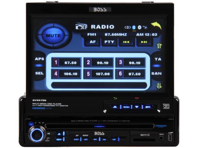 BOSS AUDIO 1 DIN DVD Receiver w/ 7" Touchscreen & Bluetooth Model BV9978B 