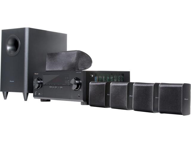 Open Box Pioneer HTP 072 5.1 Channel Home Theater Package with 3D AV Receiver, Subwoofer and Satellite Speakers