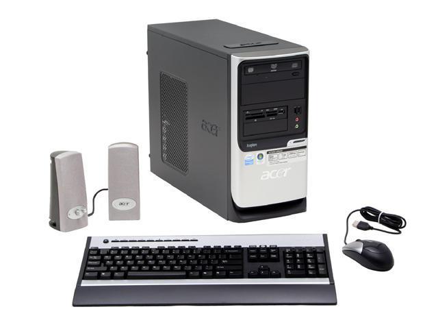 Acer Desktop PC Aspire AST690 UP820A Pentium D 820 (2.8 GHz) 1 GB DDR2 250 GB HDD Windows Vista Home Premium