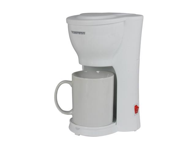 Toastess TFC 343 White  1 Cup Space Saving Coffee Maker