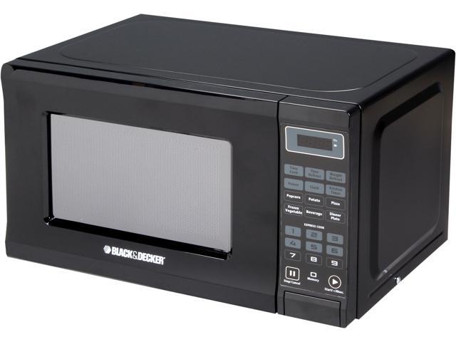 Black & Decker EM720CPI-PMB 0.7 Cu.Ft. 700W Microwave, Black - Newegg.com