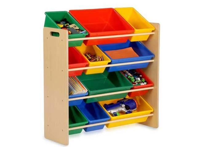 Honey Can Do SRT 01602 Kids Storage Organizer  12 Bins  Natural