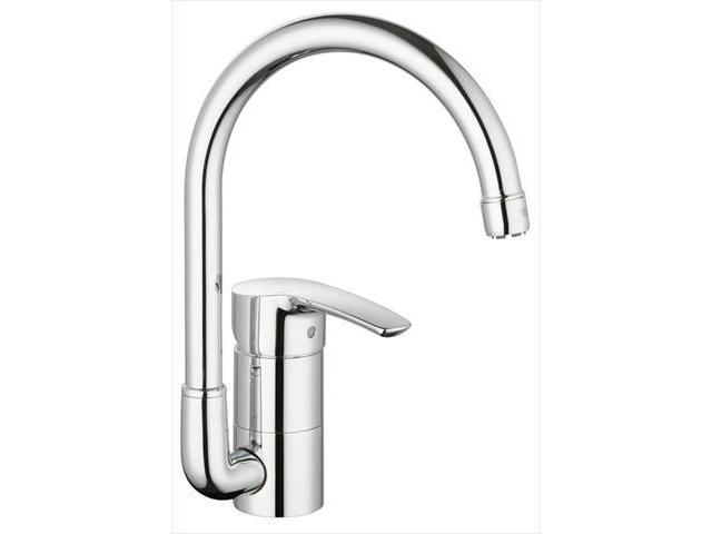 Grohe America 33 986 001 Eurostyle Single Handle Kitchen Faucet in Starlight Chrome