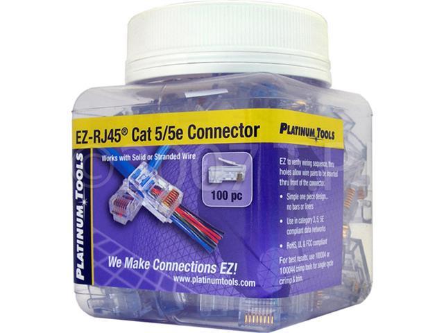 SCP 100 EZ RJ45 CAT5E Crimp Plugs EZ 45