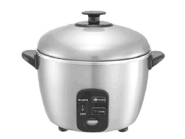 10 Cups Stainless Steed Rice Cooker  Steamer By Sunpentown