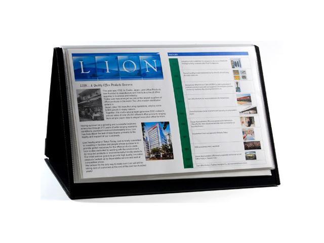 Lion Office Products LIO39011 Flip N Tell Horizontal Easel  17in.x11in.  Black