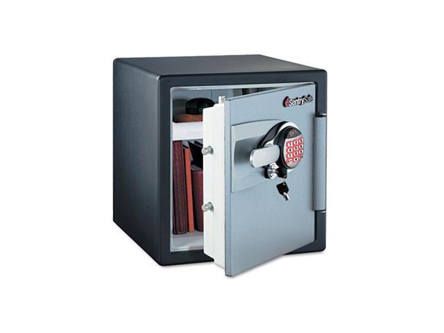 Electronic Safe, 1.2 Ft3, 16 11/32W X 19 5/16D X 17 27/32H, Black/Gunmetal Gray