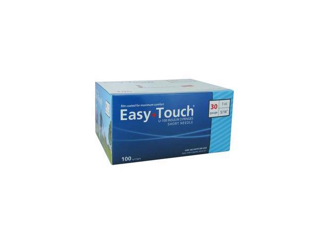 Easy Touch Insulin Syringes 30 Gauge 1cc 5/16 in - 100 ea