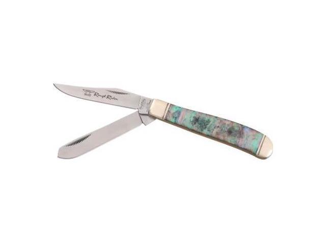 Rough Rider Knives 337 Mini Trapper Knife with Imitation Abalone Handles RR337 ROUGH RIDER 