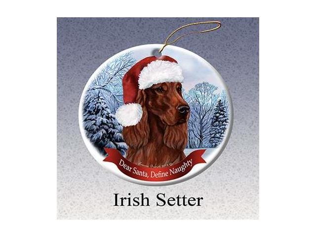 holiday pet gifts irish setter santa hat dog porcelain holiday pet gifts irish setter santa hat dog porcelain