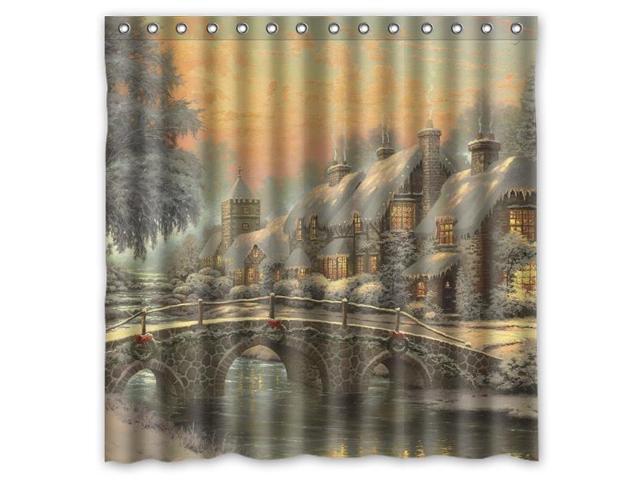 Thomas Kinkade Shower Curtain Home The Honoroak