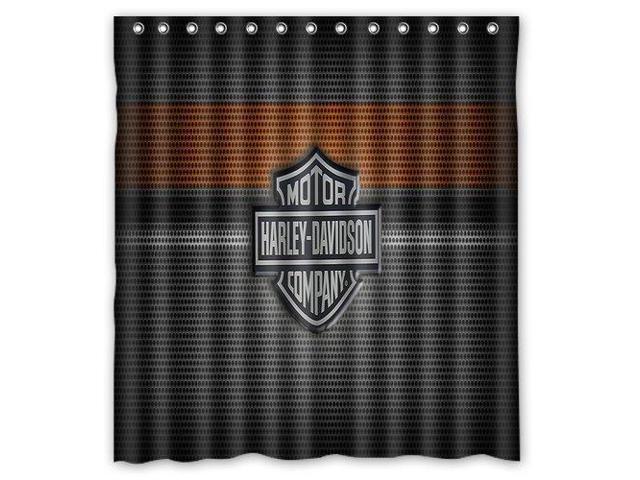 Harley Davidson Logo Design 66x72 Inch Bath Shower Curtains Harley Davidson Logo Design 66x72 Inch Bath Shower Curtains