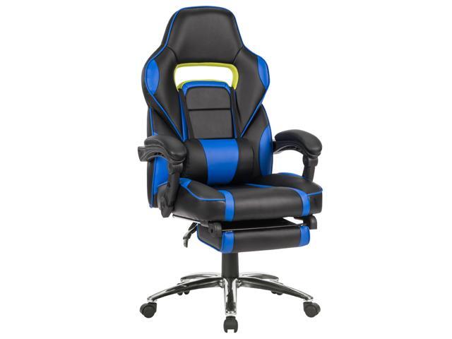 Langria Ergonomic Leather High Back Office Chair Swivel Computer Langria Ergonomic Leather High Back Office Chair Swivel Computer Gaming Executive Desk Task Blue
