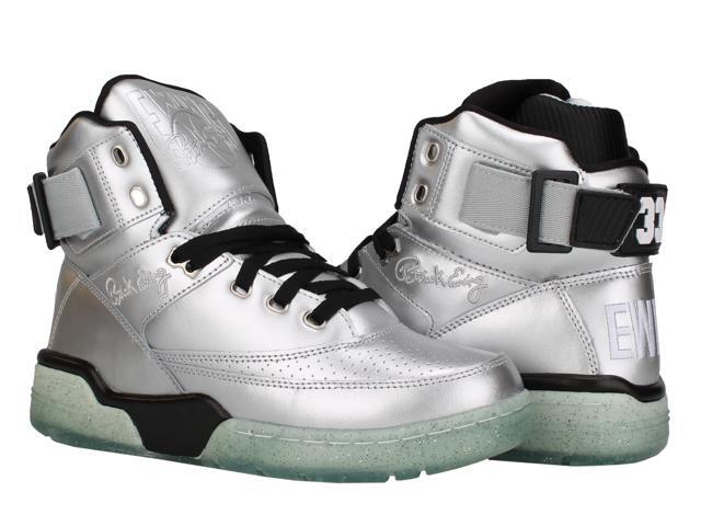 Ewing Athletics Ewing 33 Hi PLATINUM/BLACK Men's Basketball Shoes 1EW90148-057 Ewing Athletics Ewing 33 Hi PLATINUM/BLACK Men's Basketball Shoes 1EW90148-057