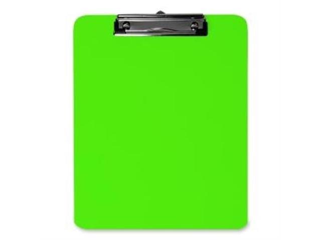 Plastic Clipboard,w/ Flat Clip,9"x12",Neon Green SPR01867