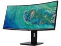 Acer ED347CKR bmidphzx 34" Curved FreeSync WQHD Ultrawide Gaming Monitor, 99.5% sRGB, 3440 x 1440, 21:9, 4ms, DVI, HDMI, DisplayPort, USB3.0, Swivel, Height Adjustable, VESA Mountable