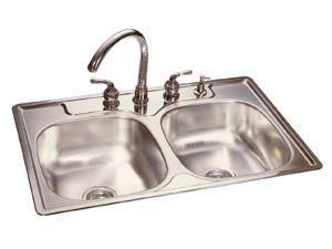 FHP FDG704N Stainless Steel Double Bowl Kitchen Sink