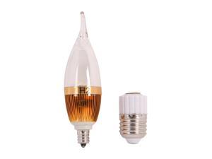 MiracleLED 604510 45 Watt Equivalent Candelabra Clear Warm White LED Light Bulb
