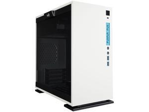 IN WIN 301 White White SECC / Tempered Glass Micro-ATX Mini Tower Computer Case 