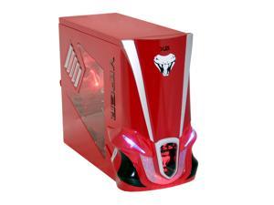   Tech Viper ET CAV2 RD WOP Red Computer Case With Side Panel Window