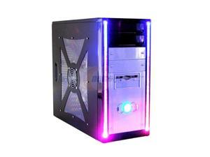   8816 Black/Blue Steel ATX Mid Tower Computer Case 430W Power Supply