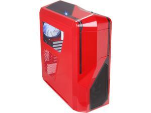 Refurbished NZXT Phantom 410 Series RB CA PH410 R1 Red Steel / Plastic ATX Mid Tower Computer Case