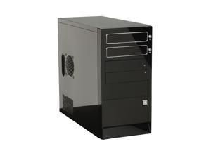 Rosewill R512 BK Black Ultra High Gloss Finished Steel MicroATX Mid Tower Computer Case with 400W Power Supply