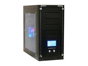 Broadway Com Corp 712 4HLW BK Black Steel ATX Mid Tower Computer Case 500W Power Supply