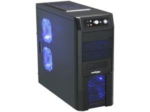 Sentey Black Box Series 4284 Mid Tower Case w/ HD Audio/ SECC .7mm 2x USB/ 4x 120mm Fans (3x w/LED)/ ATX MATX
