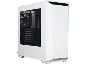 Phanteks Eclipse P400 Series PH-EC416P_WT Glacier White Steel Side Window ATX Mid Tower Cases with 10 Color RGB Downlight 