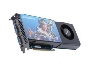 GIGABYTE GeForce GTX 285 DirectX 10 GV N285UD 1GH 1GB 512 Bit GDDR3 PCI Express 2.0 x16 HDCP Ready SLI Support Video Card