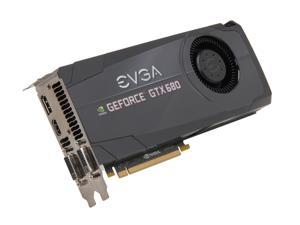 EVGA SuperClocked+ 02G P4 2684 KR GeForce GTX 680 2GB 256 bit GDDR5 PCI Express 3.0 x16 HDCP Ready SLI Support Video Card