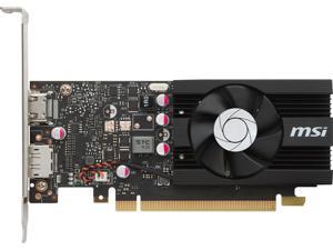 MSI GeForce GT 1030 DirectX 12 GT 1030 2G LP OC 2GB 64-Bit GDDR5 PCI Express 3.0 x16 (uses x4) HDCP Ready Low Profile Video Card