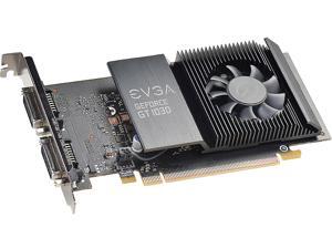EVGA GeForce GT 1030 DirectX 12 02G-P4-6338-KR 2GB 64-Bit GDDR5 PCI Express 3.0 HDCP Ready Video Card