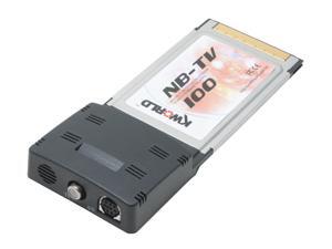KWORLD TV Tuner PCMCIA CardBus NB-TV 100 PCMCIA CardBus Interface