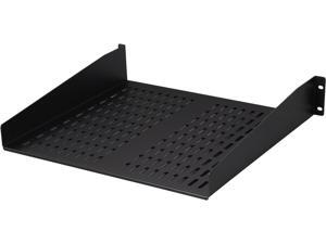 StarTech.com 2U 16in Universal Vented Rack Mount Cantilever Shelf - Fixed Server Rack Cabinet Shelf - 50lbs / 22kg